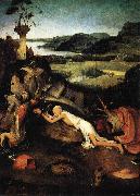 Hieronymus Bosch Jerome at Prayer painting